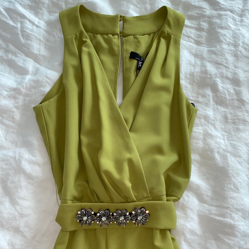 Lime green jumpsuit NWT